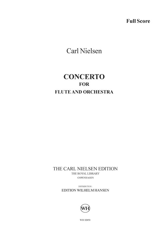 Carl Nielsen: Concerto For Flute And Orchestra (Score)