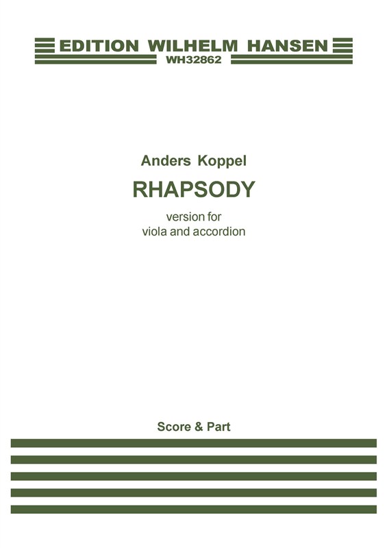 Anders Koppel: Rhapsody - 2012 Version (Score And Part)