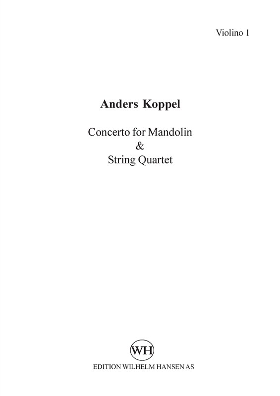 Anders Koppel: Concerto For Mandolin And String Quartet (Parts)