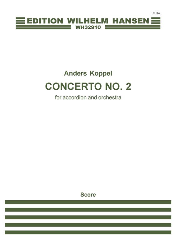 Anders Koppel: Concerto No.2 For Accordion And Orchestra (Score)