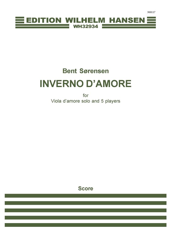Bent Sørensen: Inverno d'Amore (Score)