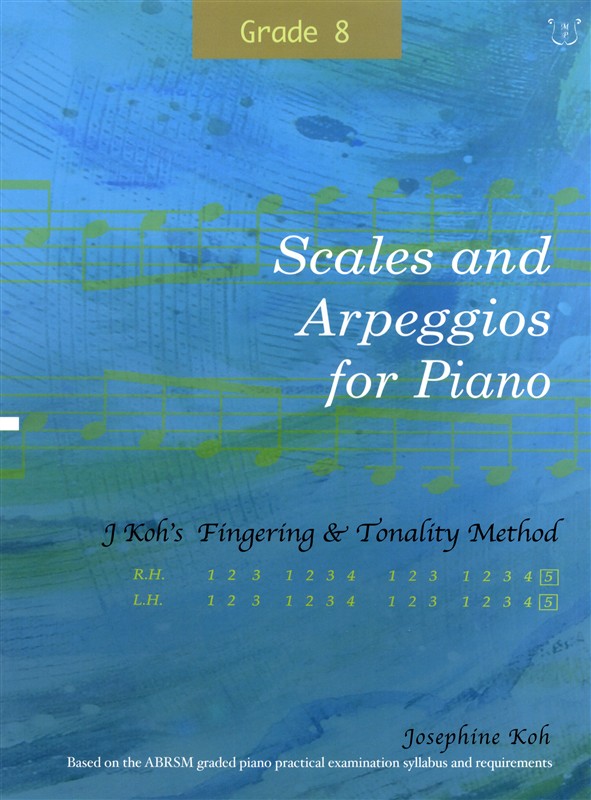 Josephine Koh: Scales And Arpeggios For Piano - Fingering Method (Grade 8)
