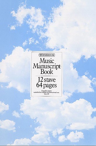 Woodstock Music Manuscript Paper: 12 Stave - 64 pages (A4 Spiral)