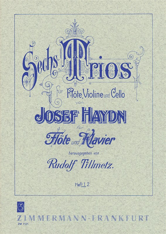 Josef Haydn: Sechs Trios Fur Flote + Klaver - Book 1