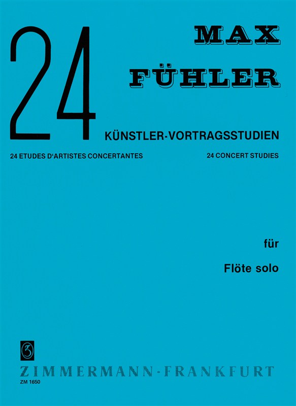 24 Knstler-vortragsstudien Fr Flte S