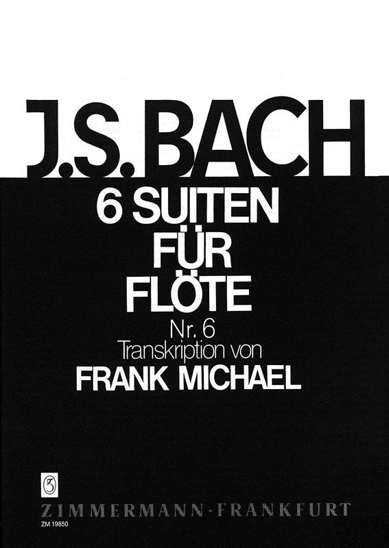 Bach, Js: Suite No 6 In D Major Bwv 1012