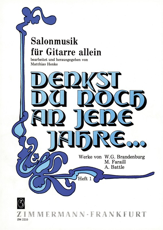 Denkst Du Noch An Jene Jahre Heft 1