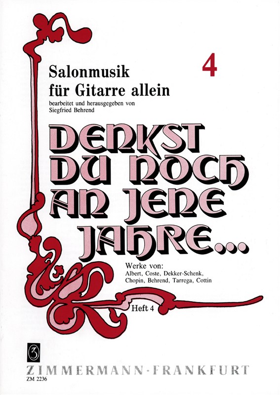 Denkst Du Noch An Jene Jahre Heft 4
