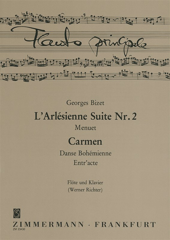 Georges Bizet: Three Pieces From Carmen And L?Arlesienne Suite No.2 (Flute/Piano)