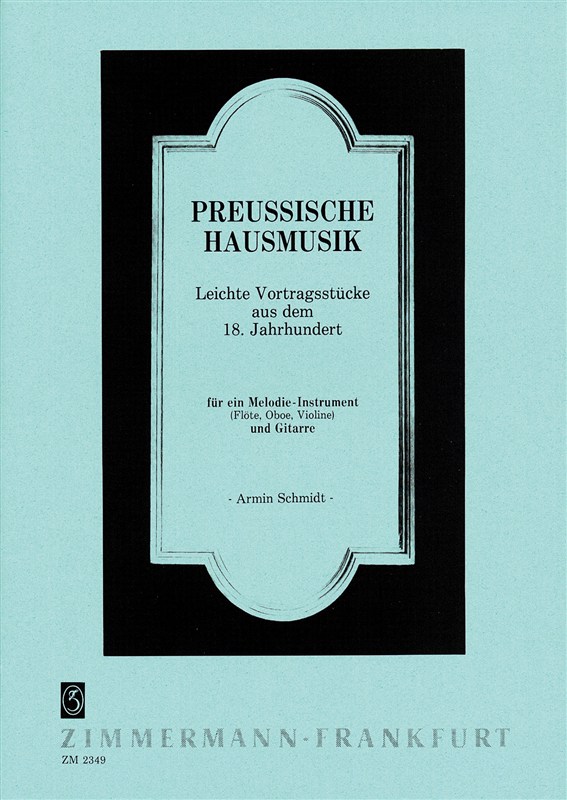 Preuische Hausmusik Fr 1 Melodie-ins