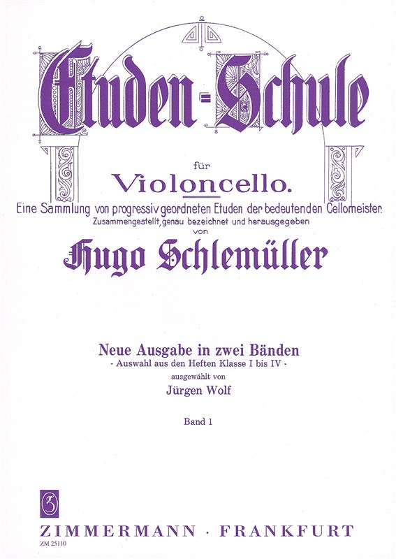 Etden-schule Band 1 Fr Violoncello