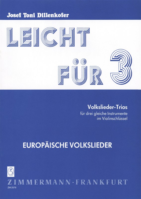 Leicht Fr 3. Volkslieder-trios Fr 3