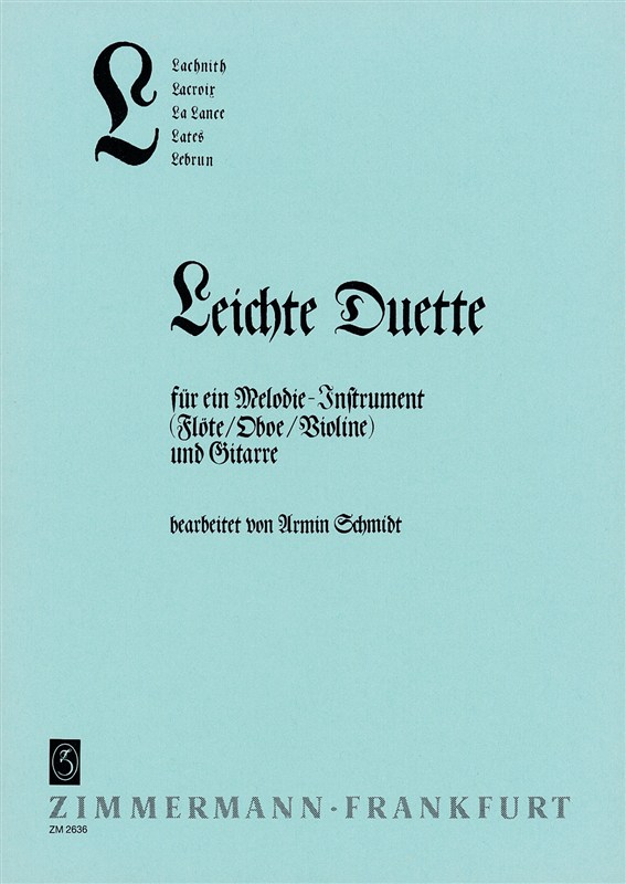 Abc-reihe L: Leichte Duette Fr 1 Mel