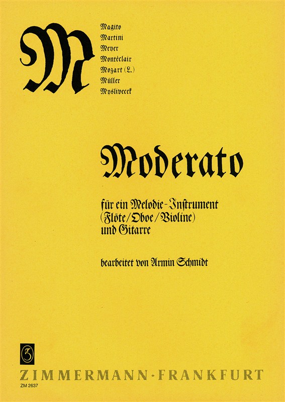 Abc-reihe M: Moderato Fr 1 Melodie-i