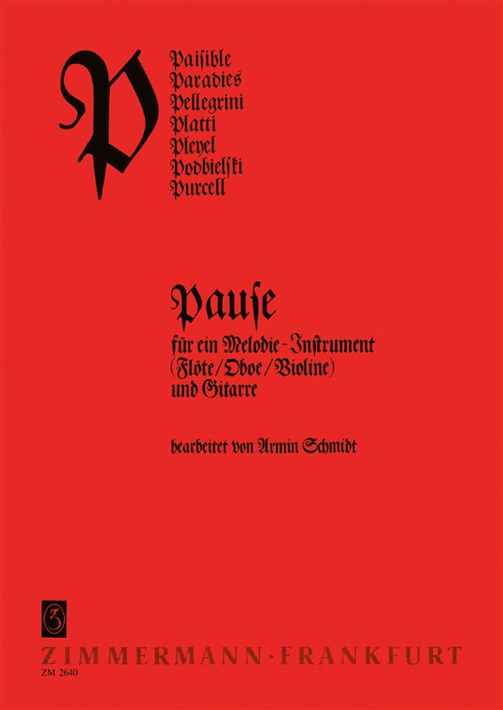 Abc-reihe P: Pause Fr 1 Melodie-inst