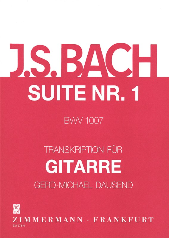 Bach, Js: Suite No 1 Bwv 1007