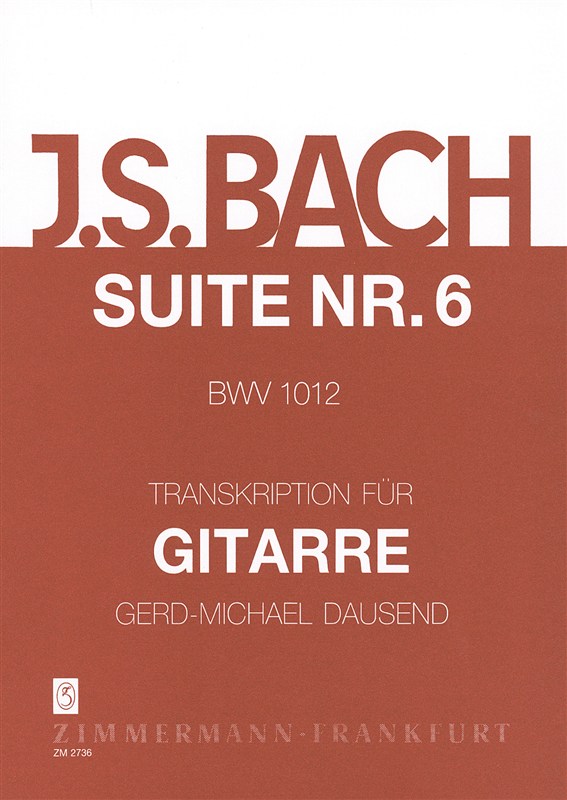 Bach, Js: Suite No 6 Bwv 1012