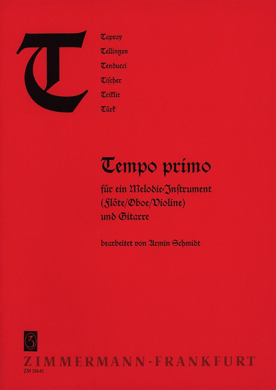 Abc-reihe T: Tempo Primo Fr 1 Melodi