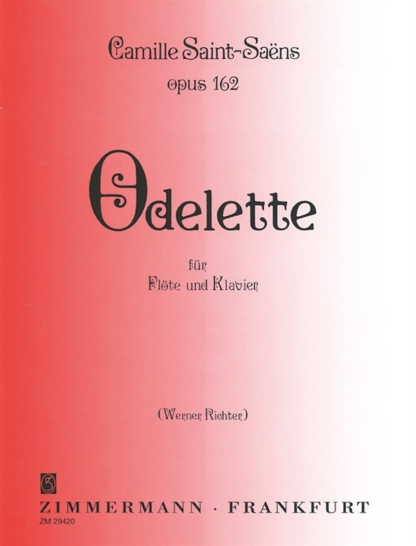 Odelette Op.162 Fr Flte Und Klavier