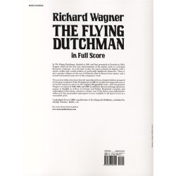 Richard Wagner: The Flying Dutchman In Full Score