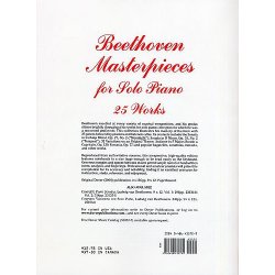 Ludwig Van Beethoven: Masterpieces For Solo Piano (25 Works)