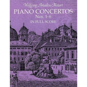 W.A. Mozart: Piano Concertos Nos.1-6 Full Score