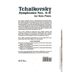 Tchaikovsky: Symphonies Nos.4 - 6 For Solo Piano