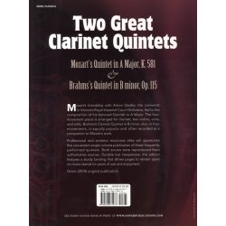 Two Great Clarinet Quintets: Mozart's Quintet In A K.581/Brahms's Quintet In B Minor Op.115