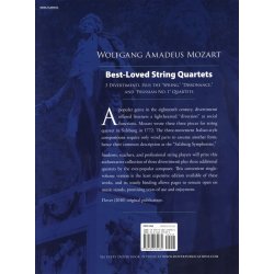 W.A. Mozart: Best Loved String Quartets - Three Divertimenti, Plus The "Spring," "Dissonance" And "Prussian No.1" Quartets