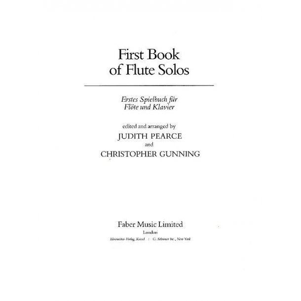 First Book Of Flute Solos (Flute Part)