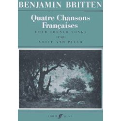 Quatre Chansons Franaises (Vocal Score)