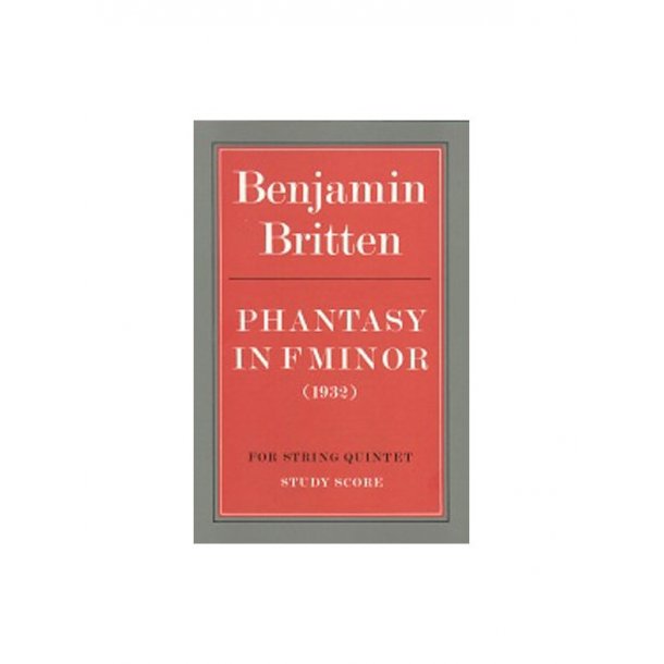 Phantasy For String Quintet (Score)