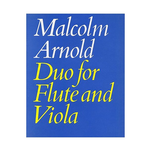 Malcolm Arnold: Duo For Flute And Viola Op.10