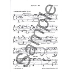 Nicholas Maw: Personae IV-VI (Piano)