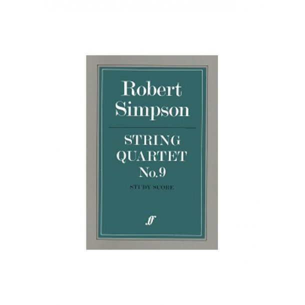 Robert Simpson: String Quartet No.9 (Study Score)