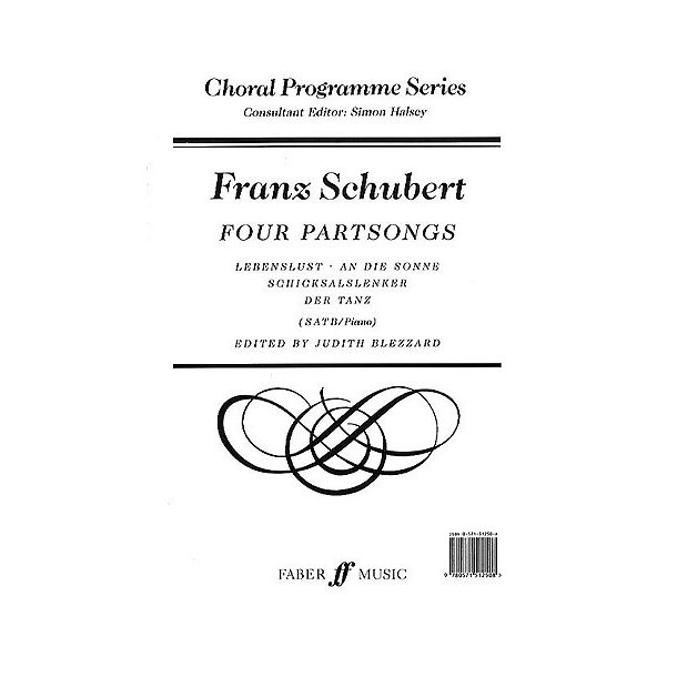 Franz Schubert: Four Partsongs (SATB/Piano)