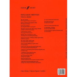 Benjamin Britten: The Red Cockatoo And Other Songs (High Voice/Piano)