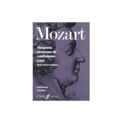 W.A. Mozart: Vesperae Solennes De Confessore - Full Score (Faber Urtext Edition)