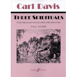 Carl Davis: Three Spirituals For Medium Voice And Orchestra - Full Score