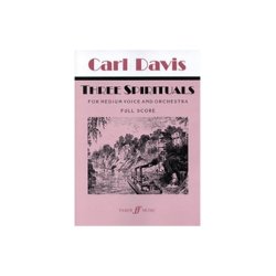 Carl Davis: Three Spirituals For Medium Voice And Orchestra - Full Score