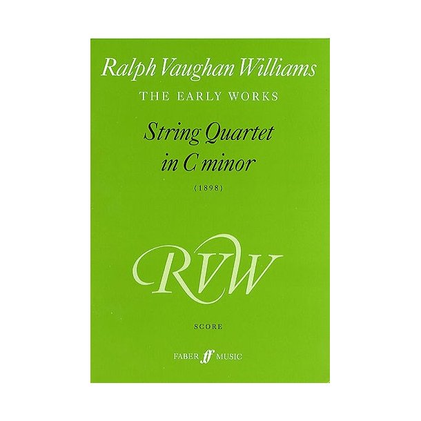 Ralph Vaughan Williams: String Quartet In C Minor (Score)
