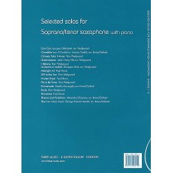 Selected Solos For Soprano/Tenor Saxophone Grades 1-3