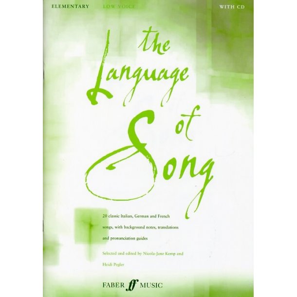 The Language Of Song (Low Voice Elementary)