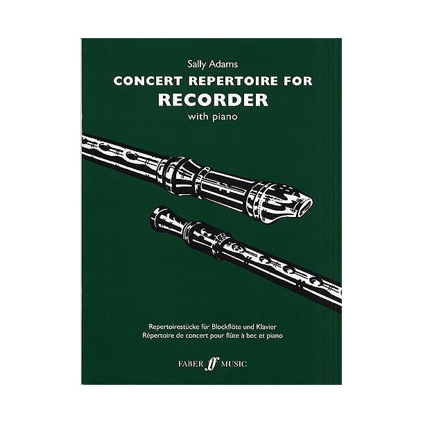 Sally Adams: Concert Repertoire For Recorder