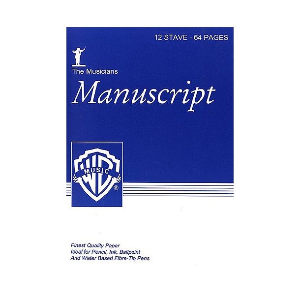 Faber Music Manuscript Paper: 12-Stave - 64 Pages - A4 - White (Spiral Bound)