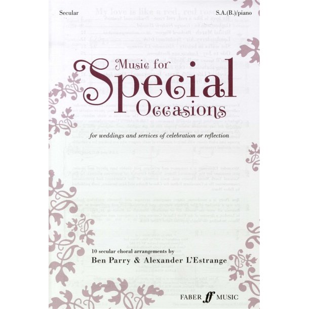Music For Special Occasions - For Weddings And Services Of Celebration Or Reflection - Secular