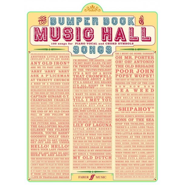 Bumper Book Of Music Hall Songs (PVG)