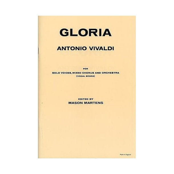 Antonio Vivaldi: Gloria (Vocal Score)