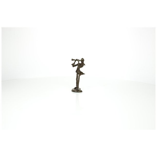 Copper Figurine: Clarinet Player