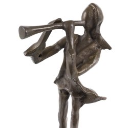 Copper Figurine: Clarinet Player